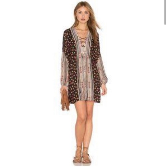 Free People Rain Or Shine Chiffon Boho Mini Dress Sz S NWT - Picture 3 of 12